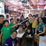 Lasers and Lanterns for mid-autumn festival at Dim Sum Labs