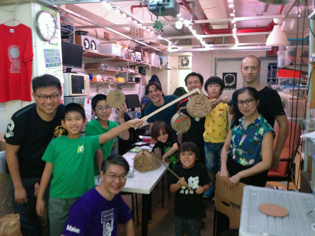 Lasers and Lanterns for mid-autumn festival at Dim Sum Labs